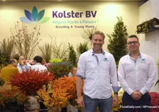 Wouter Salman and Robert - Jan Kolster of Kolster. This year they also presented products suitable for selling in pots.
